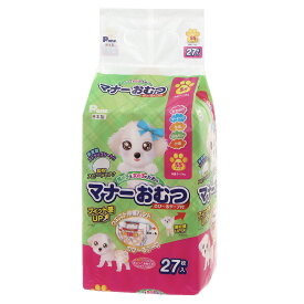 犬　猫　おむつ　男の子＆女の子のための　マナーおむつ　のび〜るテープ付き　SS　27枚入り　関東当日便