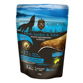 ドッグフード　アンブロシア　犬　HMN　サーディン＆ツナ　100g　ドライ　AMBROSIA　関東当日便