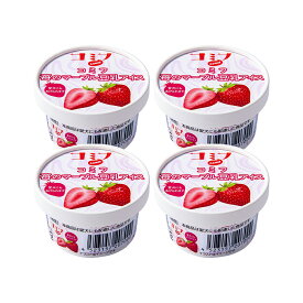 冷凍★ホットドッグ　コミフ　苺のマーブル豆乳アイス　4個セット　犬　アイス　別途クール手数料　常温商品同梱不可