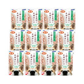 プラスラブ　素材キッチン　三種の素材と天然水だけ　かつお・鶏むね肉・発芽玄米　犬用　60g×12　ドッグフード　ウェットフード　関東当日便