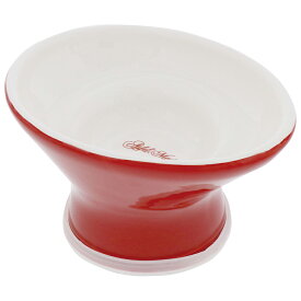 アドメイト　猫用食器　ヒゲがあたりづらく食べやすい猫用脚付き食器　タスカニーレッド　関東当日便