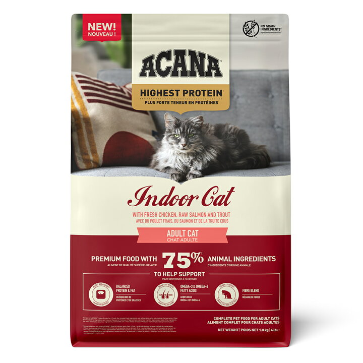 楽天市場】アカナ キャットフード ハイエストプロテイン インドア 