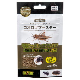 【8／15限定】当選確率2分の1！1等最大100％　GEX　エキゾテラ　RepDeli　コオロギブースター　45g　エサ　ガットローディング
