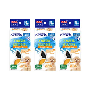 GEX ピュアクリスタル 軟水化フィルター 半円 犬用 3個入×3 関東当日便