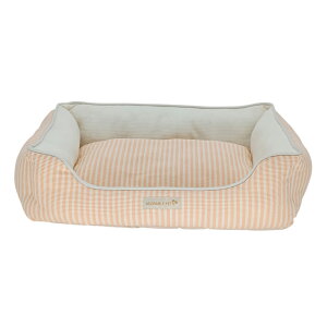 アウトレット品 犬 猫 ベッド サマーニット スクエアベッド M オレンジ 訳あり 関東当日便