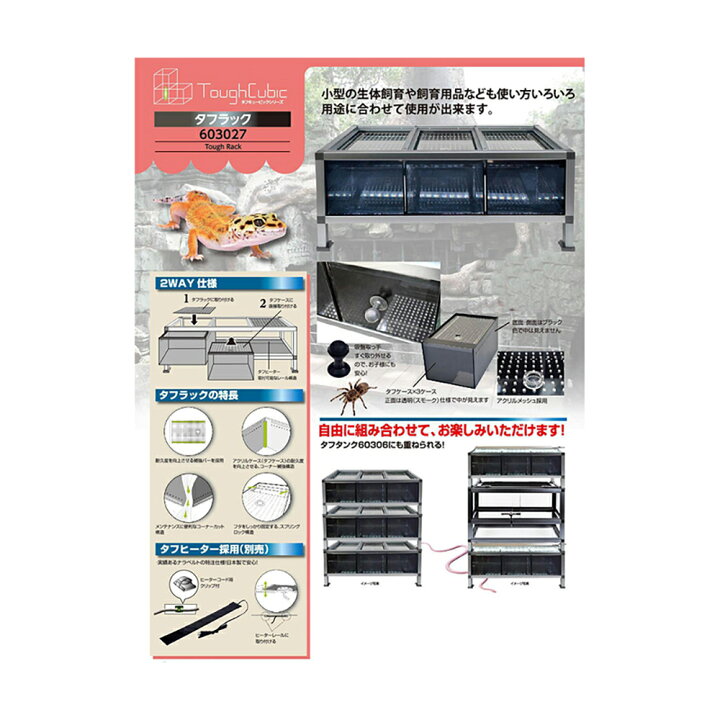 楽天市場 ゼンスイ タフラック６０３０２７ 爬虫類 昆虫 ケージ 沖縄別途送料 関東当日便 Charm 楽天市場店