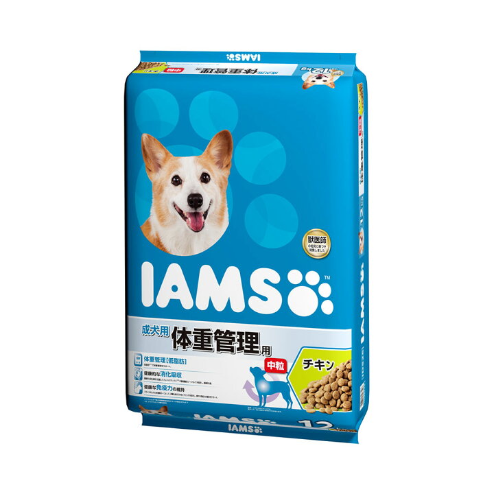 楽天市場 ドッグフード アイムス 成犬用 体重管理用 チキン 中粒 １２ｋｇ お一人様１点限り 関東当日便 Charm 楽天市場店