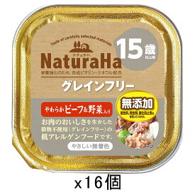 サンライズ　ナチュラハ　グレインフリー　やわらかビーフ＆野菜入り　15歳以上　100g×16　関東当日便