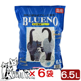 猫砂　ネコの紙砂　ブルーノ　6．5L×6袋　猫砂　紙　固まる　燃やせる　お一人様1点限り　関東当日便