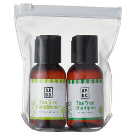 A．P．D．C．　シャンプー＆コンディショナー　ミニボトルセット　各50ml　犬　お手入れ　ティーツリー　お試し　携帯用　関東当日便