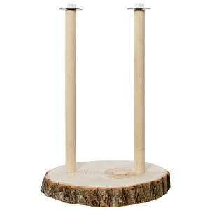 国産 天然素材の吊り下げステージ くりの木 2本 かじっても安心 かじり木 乾燥くりの木 ハンドメイド 関東当日便