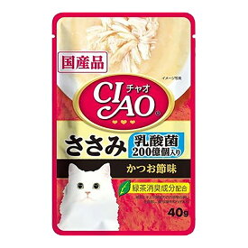 いなば　CIAO　チャオ　乳酸菌入り　ささみ　かつお節味　40g×96袋　関東当日便