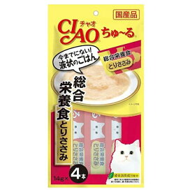 いなば　ちゅ〜る　総合栄養食　とりささみ　14g×4本　6袋入り　ちゅーる　チュール　猫