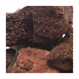 形状お任せ　紅溶岩石　サイズミックス　3kg　30cm水槽向け　アクアリウム　レイアウト素材　溶岩石　関東当日便