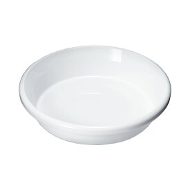 鉢皿　F型　4号　ホワイト【HLS_DU】　関東当日便
