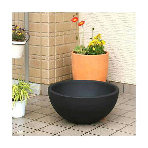 睡蓮鉢 睡蓮鉢(メダカ鉢) 凛 RIN 丸型 ブラック S 睡蓮鉢・金魚鉢・メダカ鉢 関東当日便