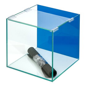 バックスクリーン貼付済　アクアブルー　オールガラス25cm水槽　アクロ25N（25×25×25cm）（単体）　お一人様2点限り【HLS_DU】　関東当日便