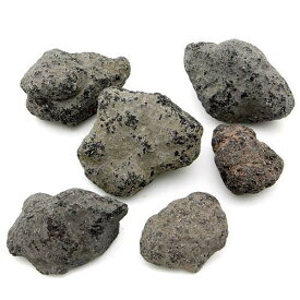 形状お任せ　浅間溶岩石　Sサイズ（約8～13cm）　6個　アクアリウム　レイアウト素材【HLS_DU】　関東当日便