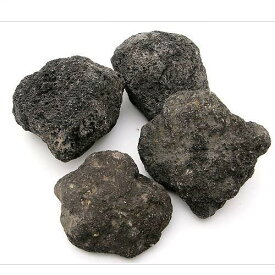 形状お任せ　浅間溶岩石　Mサイズ（約13～18cm）　4個　アクアリウム　レイアウト素材【HLS_DU】　関東当日便
