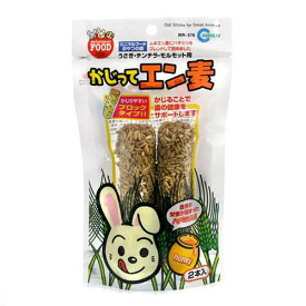 【1／25限定】当選確率2分の1！1等最大100％　マルカン　かじってエン麦　2本　うさぎ　おやつ