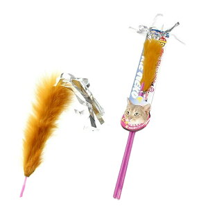 猫じゃらし キャティーマン じゃれ猫 フワフワロング(色おまかせ) 猫 猫用おもちゃ ドギーマン 関東当日便