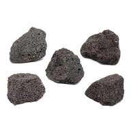 形状お任せ　黒溶岩石　SSサイズ（約5〜8cm）　5個　アクアリウム　レイアウト素材　溶岩石　関東当日便