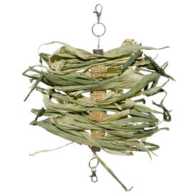 もろこしタワー　ショート　天然素材鳥用おもちゃ　ハンドメイド　バードトイ　小型インコ　中型インコ　関東当日便