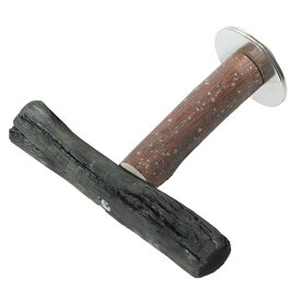 小鳥の爪とぎ用　備長炭のとまり木　T字型　ケージ用（小）　関東当日便