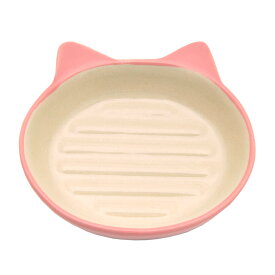 プラッツ　ペットレジオスデザイン　イージーダイナーキャットディッシュ　ピンク　関東当日便