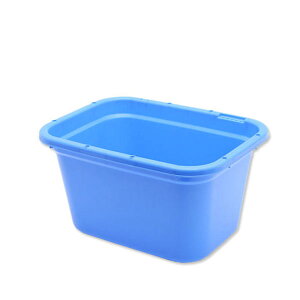 簡易梱包 E−CON 角型タライ 60型 青 水抜栓付(幅60.6×奥行き45.6×深さ34cm 約56L) お一人様1点限り 関東当日便