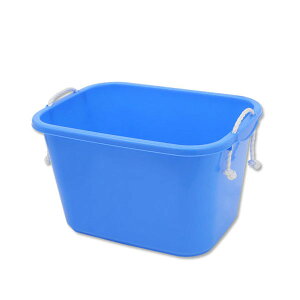 E−CON 角型タライ 40型 青 ロープ付き(幅50×奥行き37.6×深さ29cm 約35.3L) お一人様2点限り 関東当日便