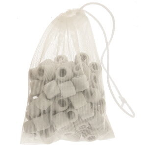 高品質ろ過材 ネット入りグラスリング Sサイズ 150g リング状ろ材 バクテリア 関東当日便