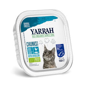 YARRAH　ヤラー　チキンと魚のキャットチャンク　100g　正規品　キャットフード　関東当日便