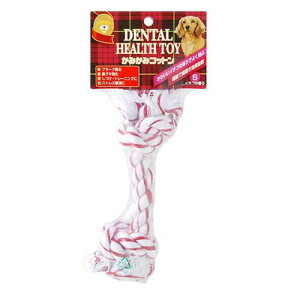 スーパーキャット かみかみコットン イチゴの香り S 犬 犬用おもちゃ デンタルケア 関東当日便