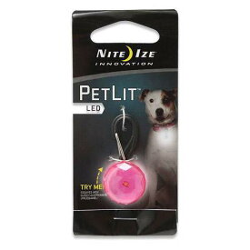 プラッツ　NITE　IZE　ペットリット　ジュエルピンク　LED　セーフティライト　犬　猫　夜間　散歩用　LEDライト　お散歩ライト　関東当日便