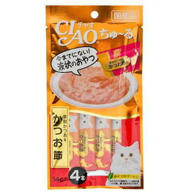 いなば　CIAO　チャオ　ちゅ〜る　宗田かつお＆かつお節　14g×4本　6袋入り　おやつ　ちゅーる　チュール　猫　関東当日便