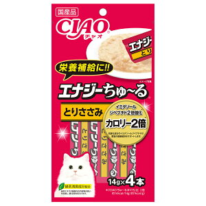 いなば CIAO チャオ エナジーちゅ〜る とりささみ 14g×4本 キャットフード おやつ 国産 ちゅーる チュール 猫 関東当日便