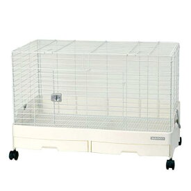 うさぎケージ　三晃商会　イージーホームエボ80WH　WS（81×50．5×55cm）　ワイヤーメッシュスノコ仕様　うさぎ　ケージ　関東当日便