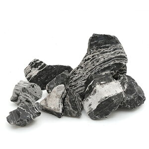 カミハタ アクアリウムロック 黒賢石 レイアウトセット 45〜75cm水槽向け 形状お任せ 関東当日便