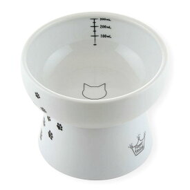 食器　猫壱　ハッピーダイニング　猫用　脚付ウォーターボウル　ハイタイプ　猫柄　関東当日便