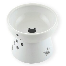 食器　猫用　猫壱　脚付フードボウル　L　えさいれ　餌入れ　ねこいち　ごはんさら　ご飯皿　ねこ　食べやすいさら　陶器　レンジ