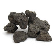 形状お任せ　黒溶岩石　サイズミックス　3kg　30cm水槽向け　アクアリウム　レイアウト素材　溶岩石　関…