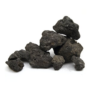 形状お任せ 黒溶岩石 サイズミックス 5kg 45cm水槽向け アクアリウム レイアウト素材 関東当日便