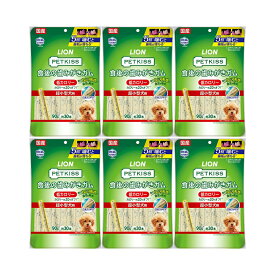 ライオン　ペットキッス　PETKISS　食後の歯みがきガム　低カロリー　超小型犬用　90g（約30本）×6袋　犬　歯磨き　おやつ　関東当日便