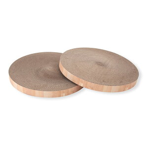 猫用 爪とぎ 猫壱 バリバリボウルXL 交換用つめとぎ 2個パック ライトブラウン 関東当日便