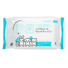 ノンアルコール　チャームオリジナル　除菌ウェットティッシュ　80枚×48袋　お一人様19点限り　関東当日便