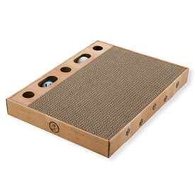 猫用　爪とぎ　猫壱　バリバリパッド　コロコロボール　スクエア　おもちゃ　強化ダンボール　関東当日便