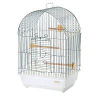 鳥かご　HOEI　101アーチ手のりG　ホワイト　（32×26×48．5cm）　セキセイ　小型インコ　フィンチ　関…