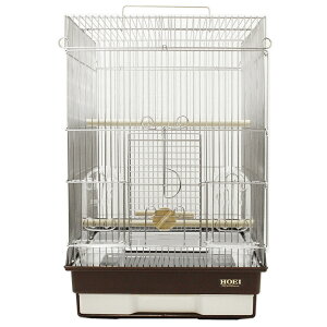 鳥かご HOEI 35手のりステンレス ブラウン (37×41.5×54.5cm) セキセイ 小型インコ 中型インコ 関東当日便