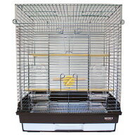 鳥かご　HOEI　465オカメ　ブラウン　（46．5×46．5×58cm）　オカメ　中型インコ　オウム　関東当日便